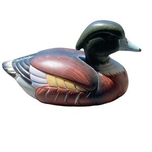 Vintage Mallard Duck 1984 Enesco Ceramic Figurine Statue